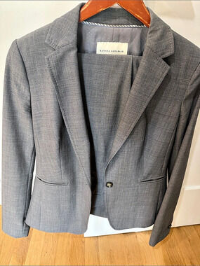 Banana Republic Gray Suit Set - with pants and skirt